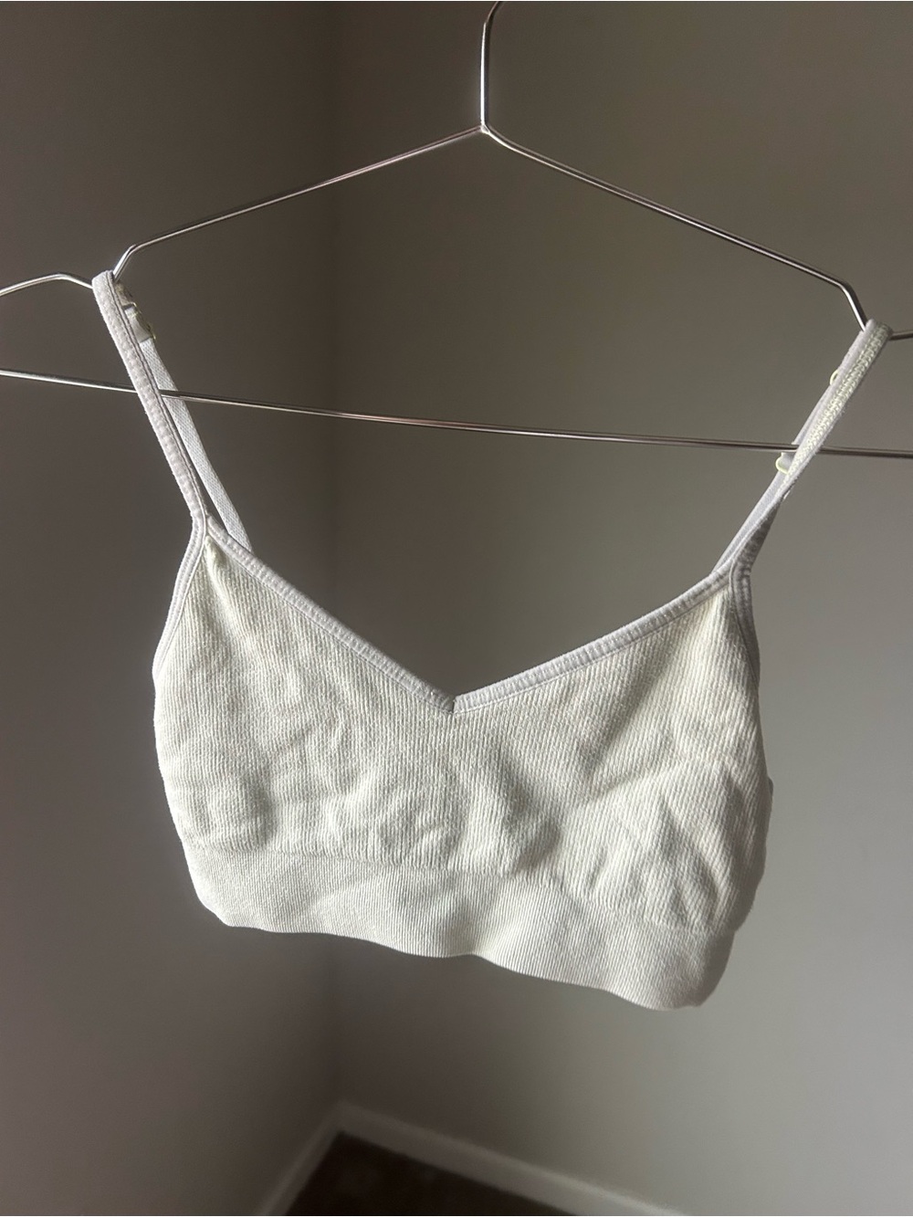 Old Navy Cream Ribbed Bralette